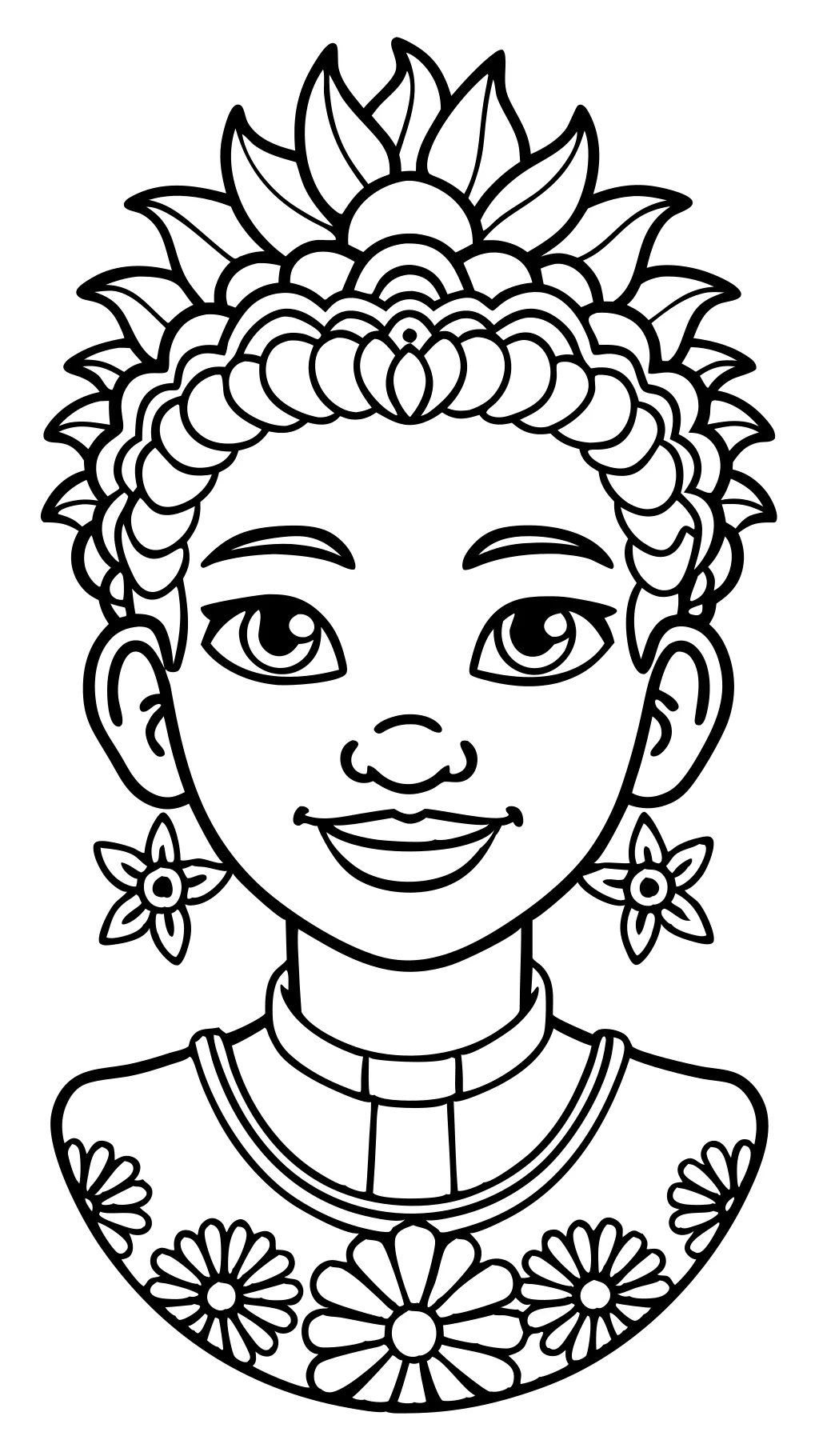 face coloring pages